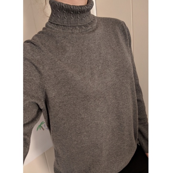 Talbots Gray Cotton Sweater - Picture 3 of 5